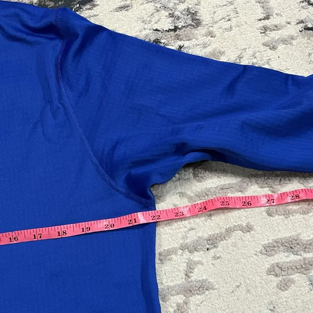 Nike Florida Gators Shirt Mens Large Long Sleeve Blue Embroidered Logo Waffle